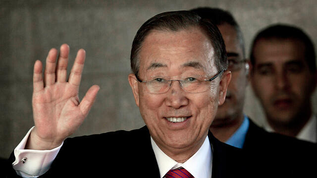 Ban Ki-moon during a visit to Ramallah. (Photo: AP)