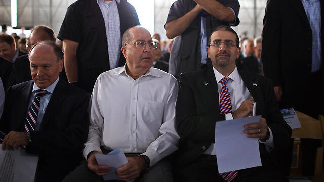 Ya'alon at F-35 launch event (Photo: Reuters)