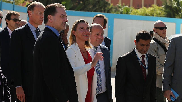 EU's new foreign policy chief Federica Mogherini in Gaza (Photo: Reuters) (צילום: רויטרס) EU's new foreign policy chief Federica Mogherini in Gaza (Photo: Reuters)
