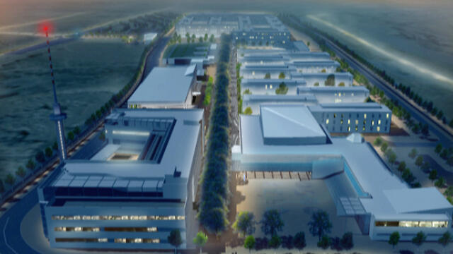 The planned complex in the south (Computer image: The Defense Ministry) (הדמיה: משרד הביטחון) The planned complex in the south (Computer image: The Defense Ministry)