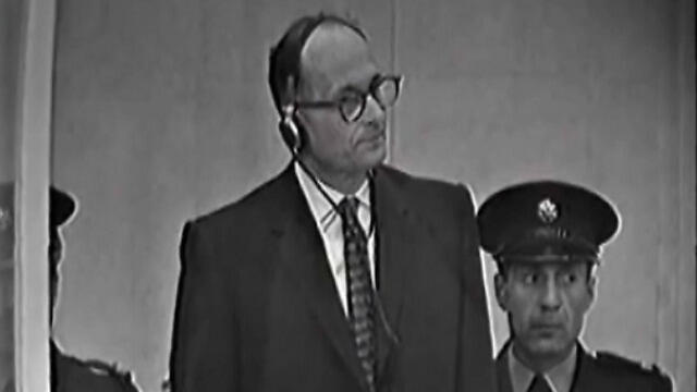 Adolf Eichmann during his trial
