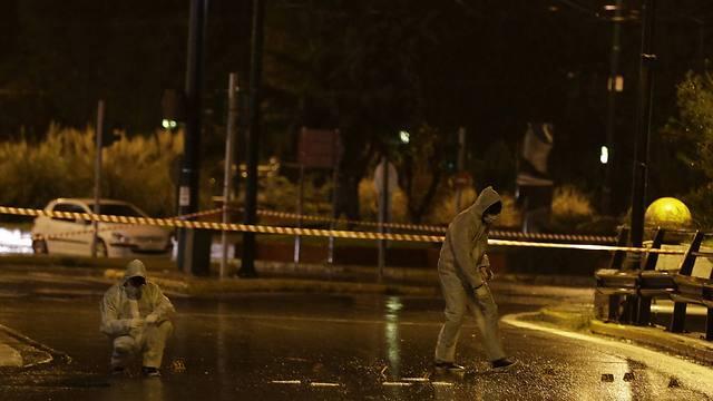 Scene of shooting in Athens (Photo: AP)