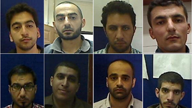 The captured Hamas cell that allegedly received orders from Istanbul: (Photo: Shin Bet)