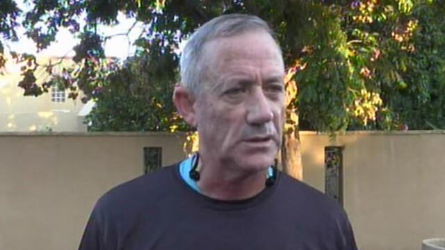 Lt-Gen. Benny Gantz Sunday morning (Photo: Yaron Sharon)