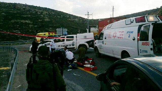 Scene of run-over incident (Photo: Israeli Police)
