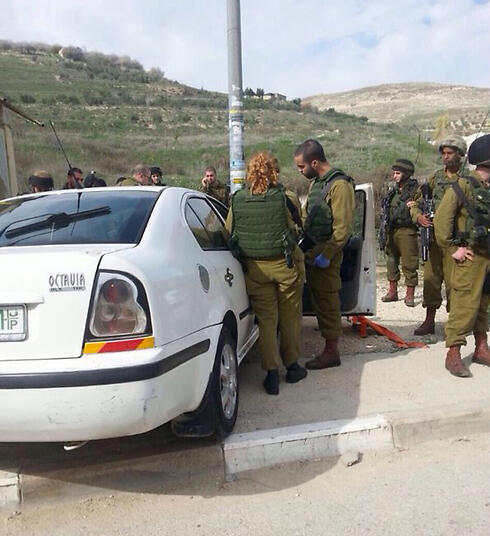 Scene of crash (Photo: IDF)