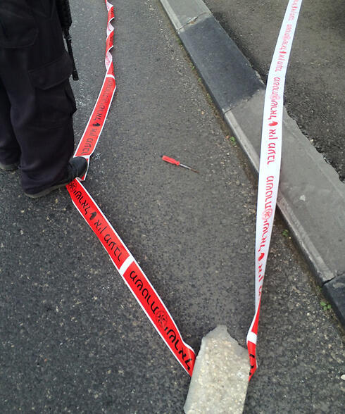 Screwdriver used in latter part of attack (Photo: West Bank MDA paramedics)