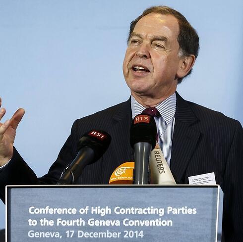 Swiss Ambassador Paul Fivat led the conference in Geneva. (Photo: EPA)
