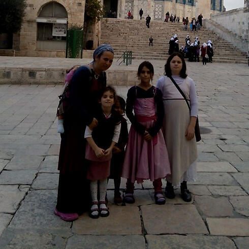 The Shapira family visited the Temple Mount earlier this week. 