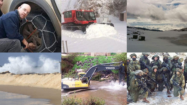 Preparing for storm from Mount Hermon to the south