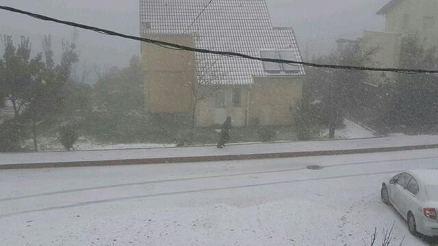 Snow in the Shomron (Mateh Beinyamin Regional Council) 