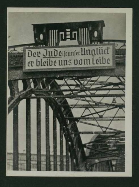 Jews are our problem (Photo courtesy of the National Library)