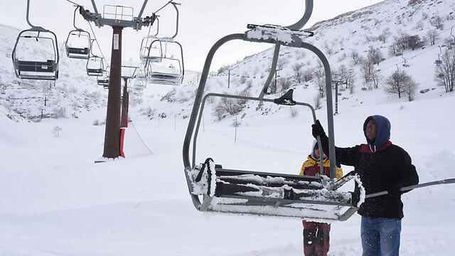 Ski slopes on Mount Hermon (Photo: Aviyahu Shapira) (צילום: אביהו שפירא) Ski slopes on Mount Hermon (Photo: Aviyahu Shapira)