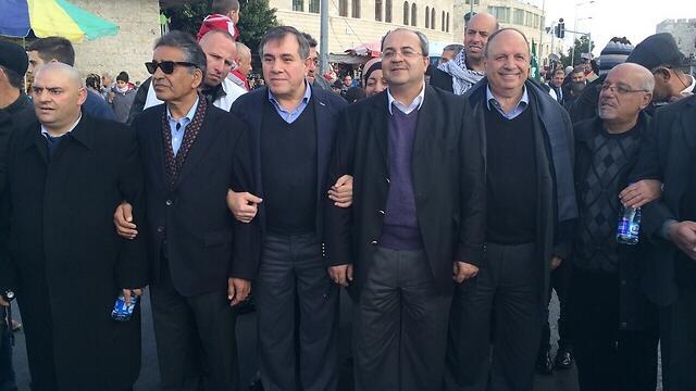 Tibi (third from right) at the marchnullnull Tibi (third from right) at the march