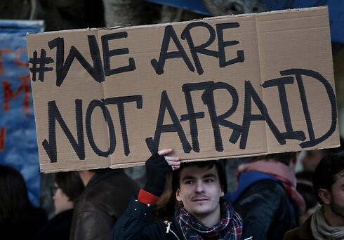 Rally in solidarity with Charlie Hebdo victims (Photo: AP)