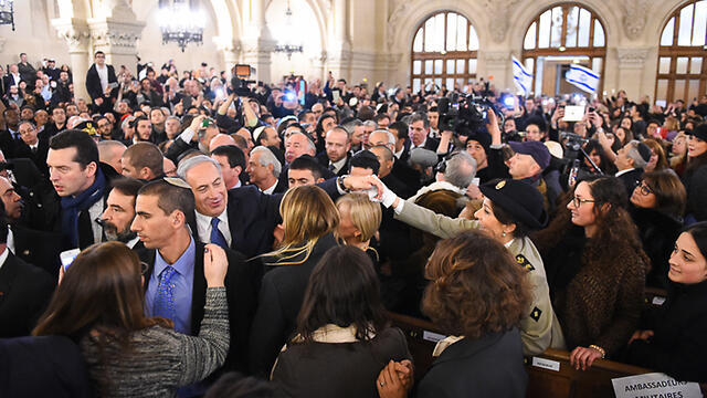 Netanyahu at the ceremony (Photo: Israel Bardugo)