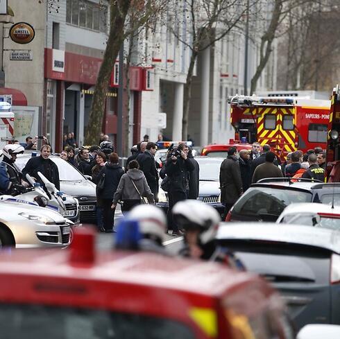 Scene of police station shooting in southern Paris. (Photo: Reuters)