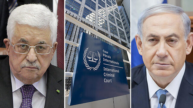 Prime Minister Netanyahu, Palestinian President Abbas and International Criminal Court in The Hague (צילום: EPA, gettyimages, אמיל סלמן) Prime Minister Netanyahu, Palestinian President Abbas and International Criminal Court in The Hague
