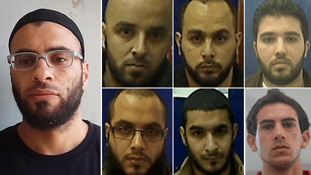 The seven defendants (Photo courtesy of Shin Bet)