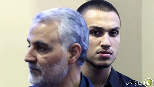 Mughniyeh with Qasem Soleimani, a Revolutionary Guards commander