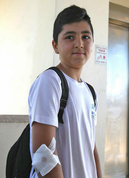 Liel Suissa wason his way to school when the terrorist struck. (Photo: Avi Mualem)