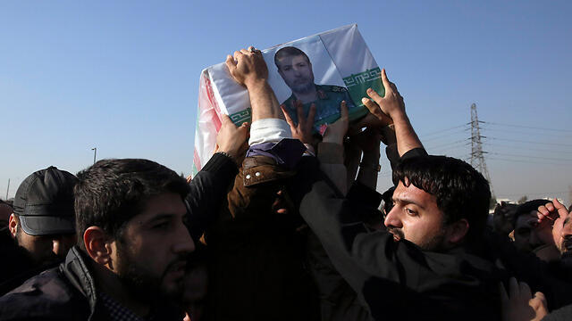 Funeral of Iranian Gen. Mohammad Ali Allahdadi (Photo: AP)