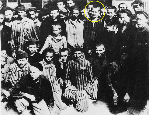 Naftali Furst, circled, at the liberation of Buchenwald. nullnull Naftali Furst, circled, at the liberation of Buchenwald.