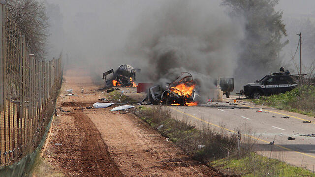 IDF vehicles after Hezbollah attack (Photo: Reuters)