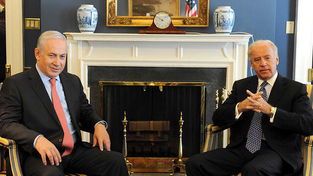Netanyahu and Biden at a meeting in the White House (Archive Photo: Avi Ohayon/GPO)