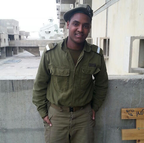 Worku Abiy from Ethiopia in his IDF uniform. (Photo: IDF Spokesman's Unit)