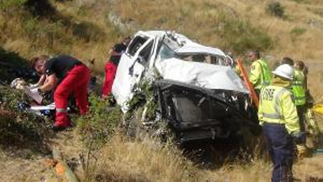 Scene of accident (Photo: TVNZ)