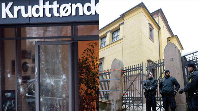 Scenes of Denmark shootings (Photo: AFP, Reuters)