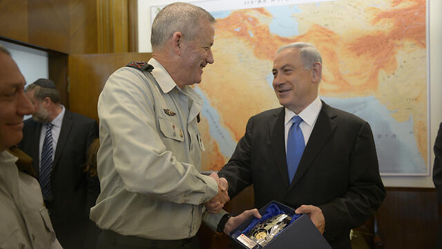 Нетаниягу и Ганц. Фото: пресс-служба ЦАХАЛа