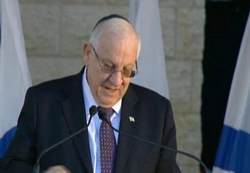President Rivlin at the funeral of Uri Orbach. nullnull President Rivlin at the funeral of Uri Orbach.