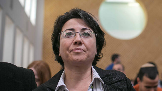 Zoabi at court (Photo: Noam Moshkovitz) (צילום: נועם מושקוביץ) Zoabi at court (Photo: Noam Moshkovitz)