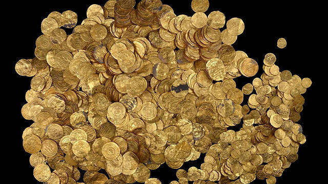 Excavations will be carried out in hope of shedding light on origin of treasure (Photo: AFP/Israel Antiquities Authority)