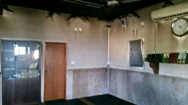 Damage caused after mosque torched 