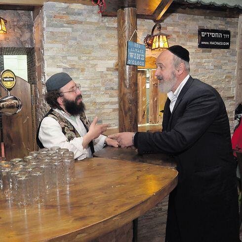 The 'Kretshme' bar. Like a picturesque Jewish town in Europe (Photo: Meir Edri)