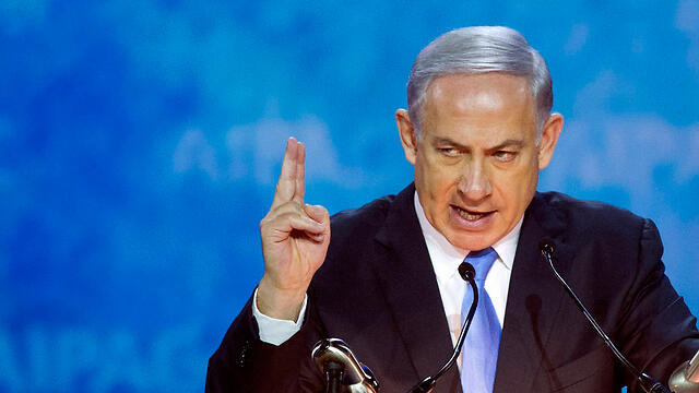 Netanyahu at AIPAC (Photo: AP)