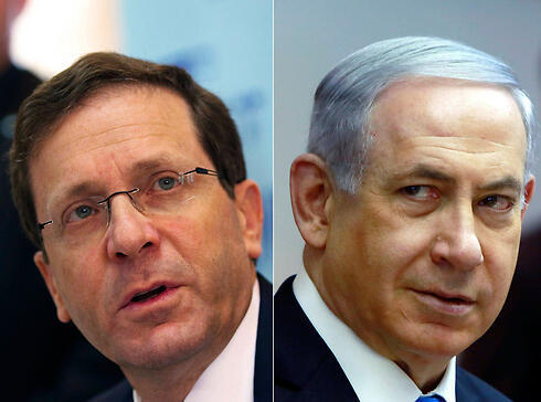 Herzog and Netanyahu. (Photo: Reuters)