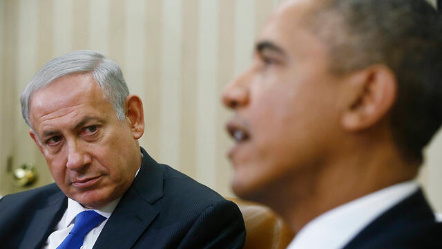 Netanyahu and Obama during a previous meeting at the White House in 2013 (Photo: AP) (צילום: AP) Netanyahu and Obama during a previous meeting at the White House in 2013 (Photo: AP)