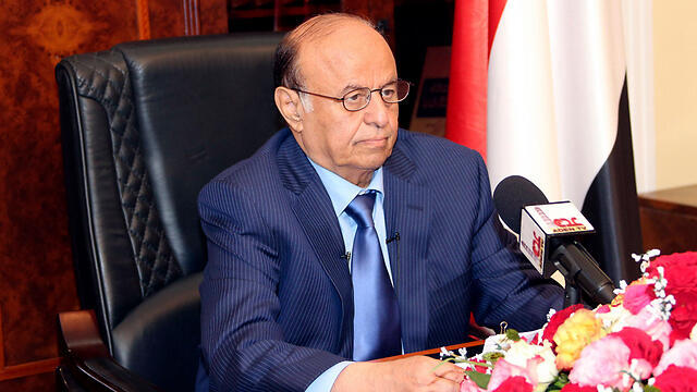 President Hadi speaks in Aden. (Photo: Reuters) (צילום: רויטרס) President Hadi speaks in Aden. (Photo: Reuters)
