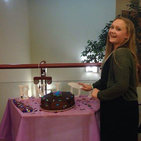 Hanna Bentow celebrating in Jerusalem