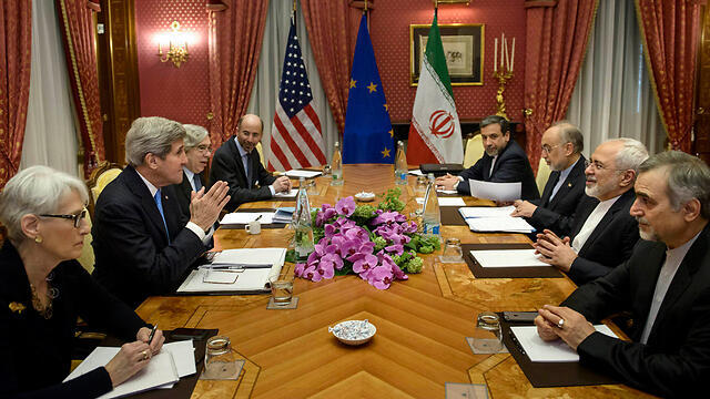 Nuclear negotiations in Switzerland (Photo: Reuters) (צילום: רויטרס) Nuclear negotiations in Switzerland (Photo: Reuters)