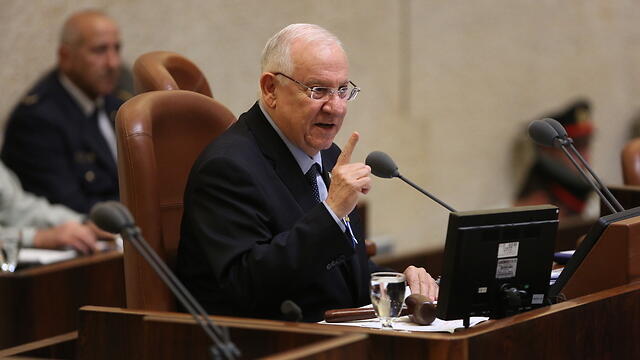 Rivlin: Their suffering is an "open and bleeding wound in the heart of Israeli society" (Photo: Amil Salman)." (צילום: אמיל סלמן, הארץ) Rivlin: Their suffering is an "open and bleeding wound in the heart of Israeli society" (Photo: Amil Salman)."