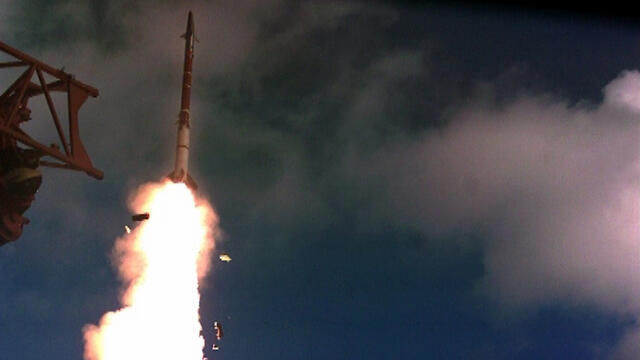 David's Sling missile test (Photo: Defense Ministry)