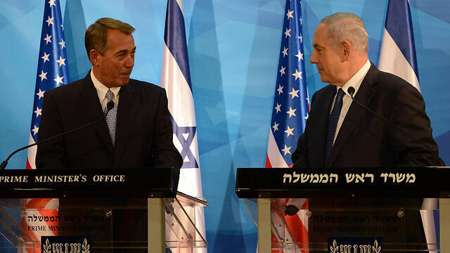 Boehner and Netanyahu at press conference (Photo: GPO) (צילום: חיים צח, לע"מ) Boehner and Netanyahu at press conference (Photo: GPO)