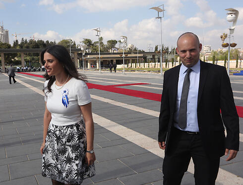 Bayit Yehudi MKs Ayelet Shaked and Naftali Bennett (Photo: Gil Yohanan) (צילום: גיל יוחנן) Bayit Yehudi MKs Ayelet Shaked and Naftali Bennett (Photo: Gil Yohanan)