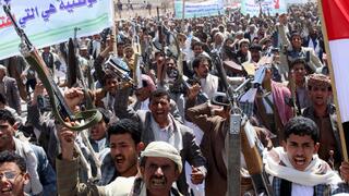 Demonstration in Yemen in support of Houthis 