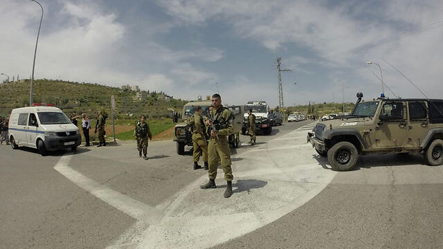 The scene of the attack on Wednesday (Photo: Eli Mendelbaum) (צילום: אלי מנדלבאום) The scene of the attack on Wednesday (Photo: Eli Mendelbaum)
